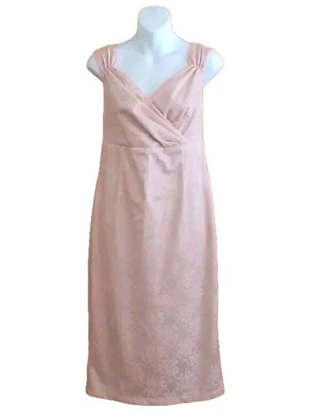 NWT Rock Steady Lace Floral Light Peach Bodycon Pin-Up Style Dress Size 1X (16)